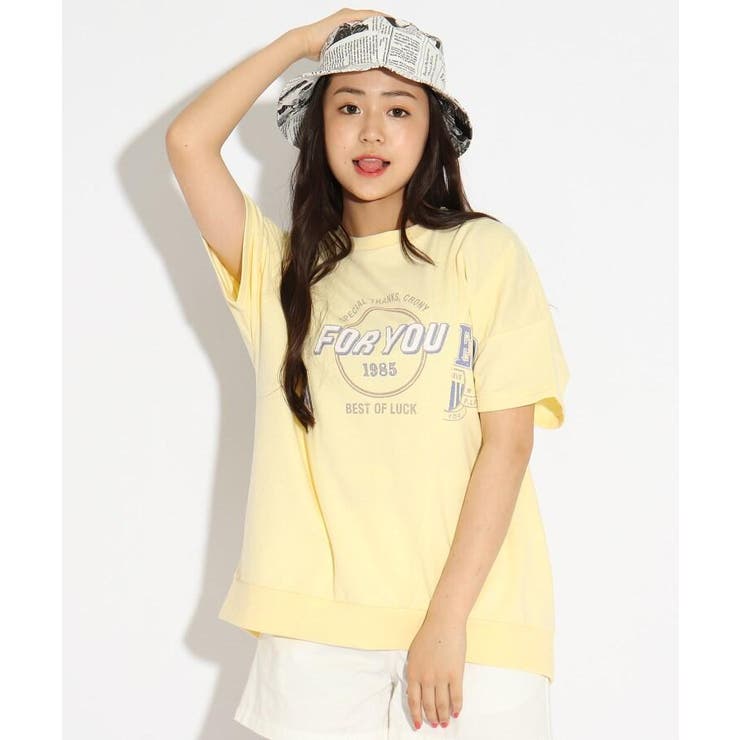 ニコラ掲載 ブロッキングカレッジトップス 品番 Wrdw Pink Latte ピンクラテ のキッズファッション通販 Shoplist ショップリスト