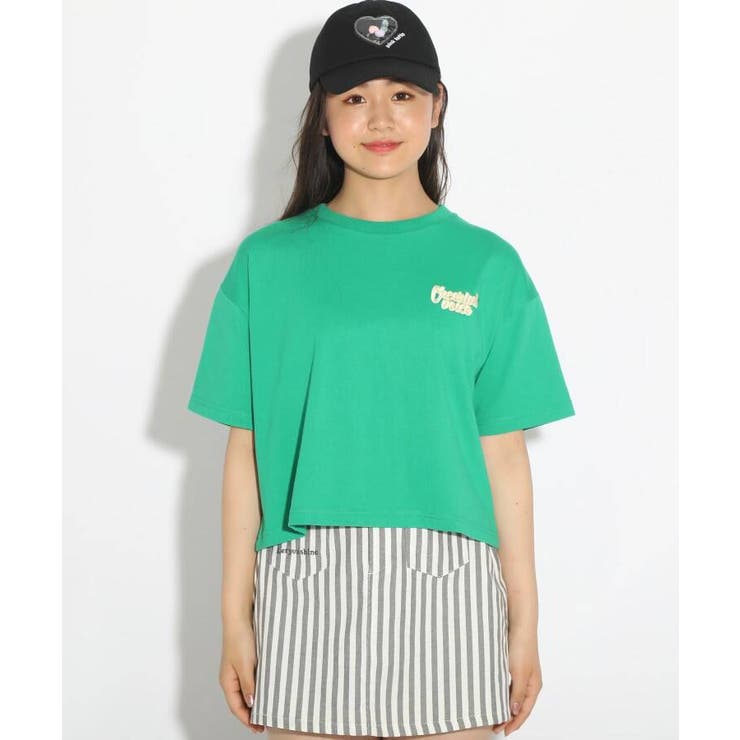 くまワッペン配色バックプリントTシャツ[品番：WRDW0150345]｜PINK-latte（ピンクラテ）のキッズファッション通販｜SHOPLIST（ショップリスト）