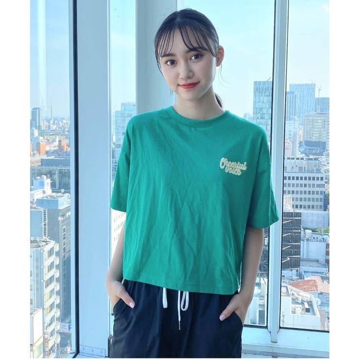 くまワッペン配色バックプリントTシャツ[品番：WRDW0150345]｜PINK-latte（ピンクラテ）のキッズファッション通販｜SHOPLIST（ショップリスト）