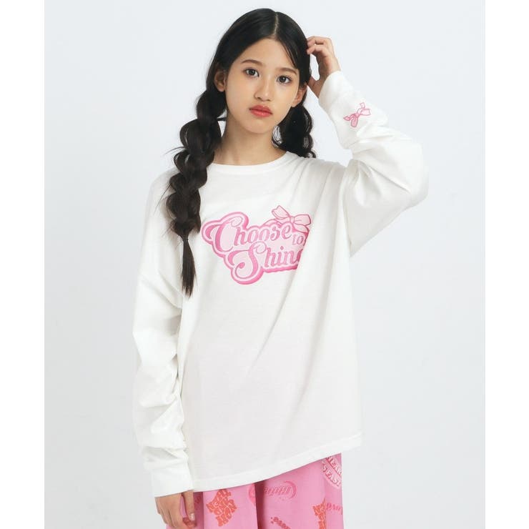 【るーつくコラボ】BIGシルエットTシャツ | PINK-latte | 詳細画像1 