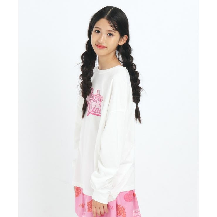 ピンク(071) | 【るーつくコラボ】BIGシルエットTシャツ | PINK-latte