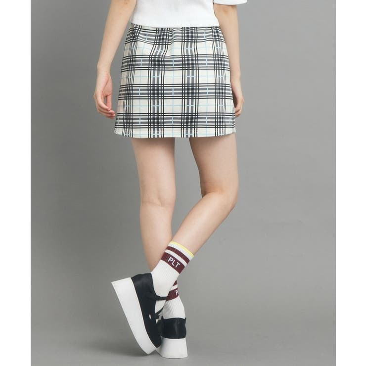 【130cmあり/インナー付き】チェックミニスカート | PINK-latte | 詳細画像3 