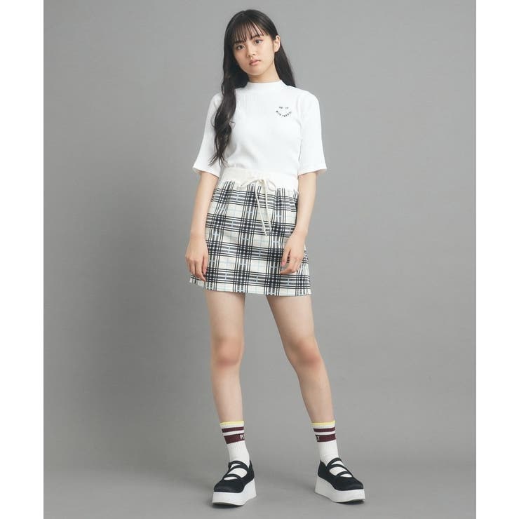 【130cmあり/インナー付き】チェックミニスカート | PINK-latte | 詳細画像4 