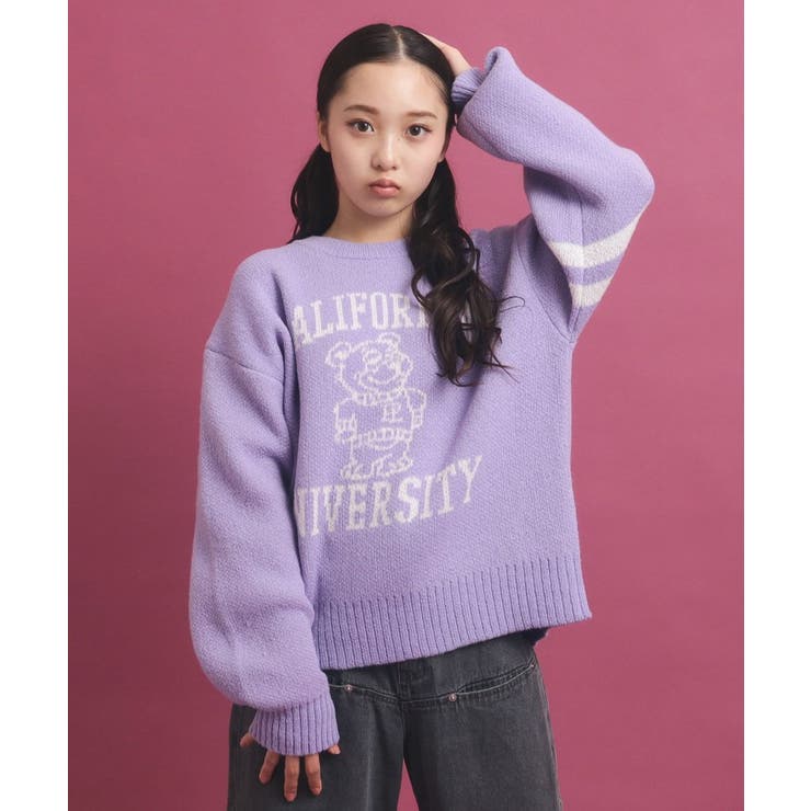 冬に着たい！ジャカード編モヘヤ調アソートニット[品番：WRDW0211583