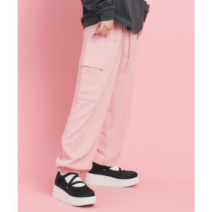 ebure ロンハーマン別注　リネンアセテートカーゴパンツ　pink ebure ロンハーマン別注 リネンアセテートカーゴパンツ pink