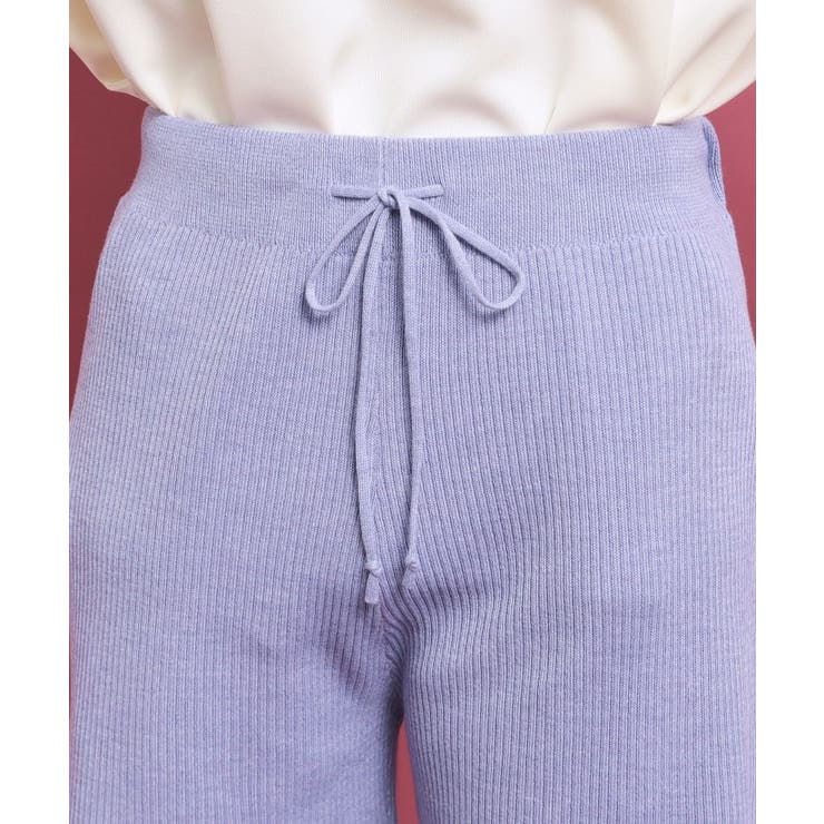 【セットアップあり】リブニットショートパンツ | PINK-latte | 詳細画像4 