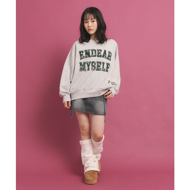 最高品質の カレッジロゴスウェットトップス[品番：WRDW0212918]｜PINK 140（135～144cm）