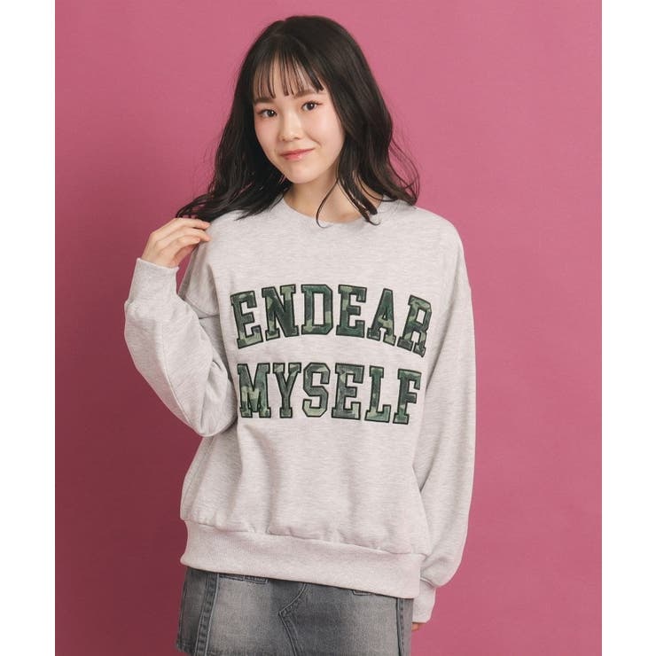 【新発売】今週の市販 カレッジロゴスウェットトップス[品番：WRDW0212918]｜PINK 160（155cm～）以上