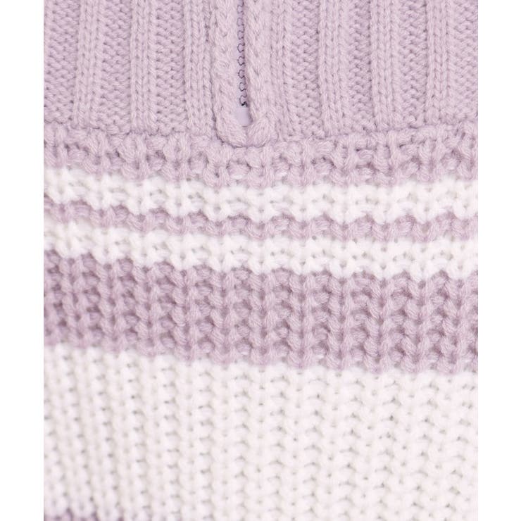 ハーフジップ ニット プルオーバー[品番：WRDW0212919]｜PINK-latte（ピンクラテ）のキッズファッション通販｜SHOPLIST（ショップリスト）