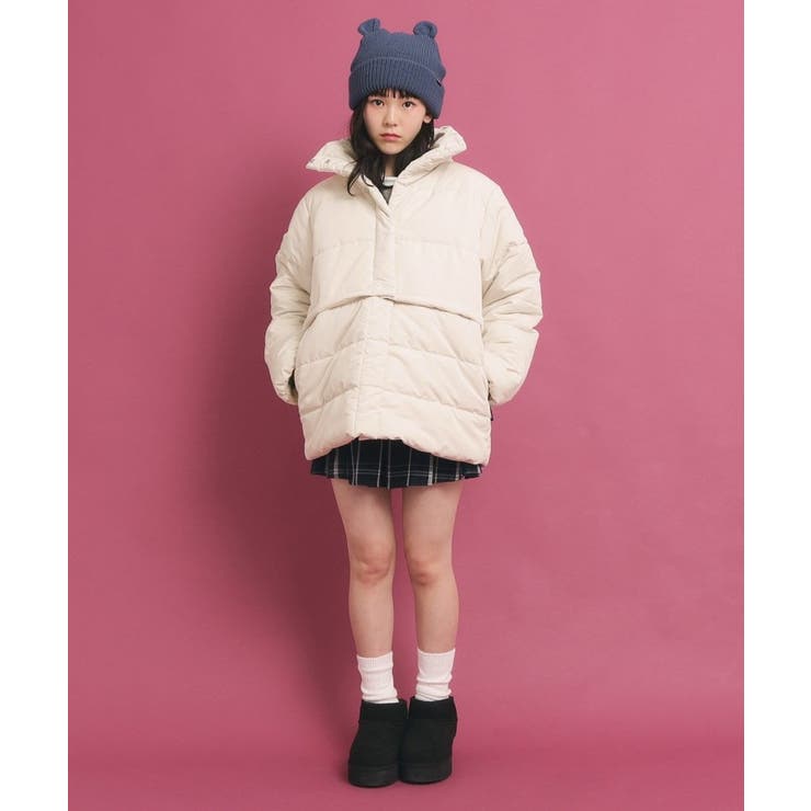 【美品】MEGMIURA 2025SS ２Way モッズコート ピンク 2WAY】 中綿マルチショートコート[品番：WRDW0213005]｜PINK