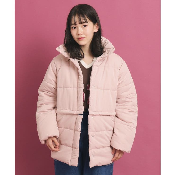 2WAY】 中綿マルチショートコート[品番：WRDW0213005]｜PINK-latte