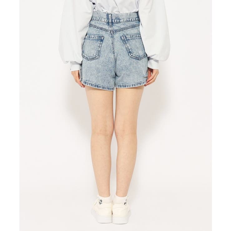 【美品】 アジャスターあり】ダメージデザインショートパンツ[品番 パンツ