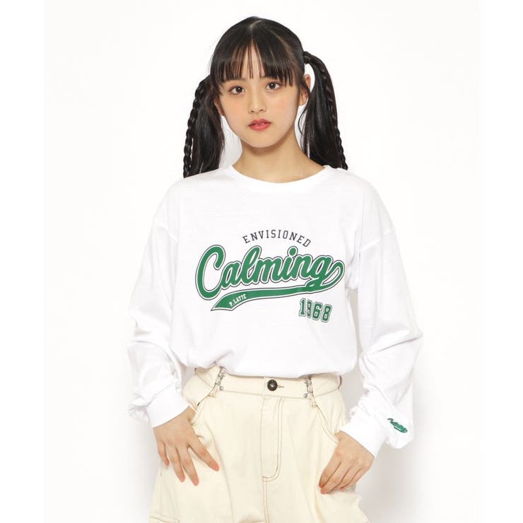 130cmあり】カレッジロゴロングTシャツ[品番：WRDW0196924]｜PINK  