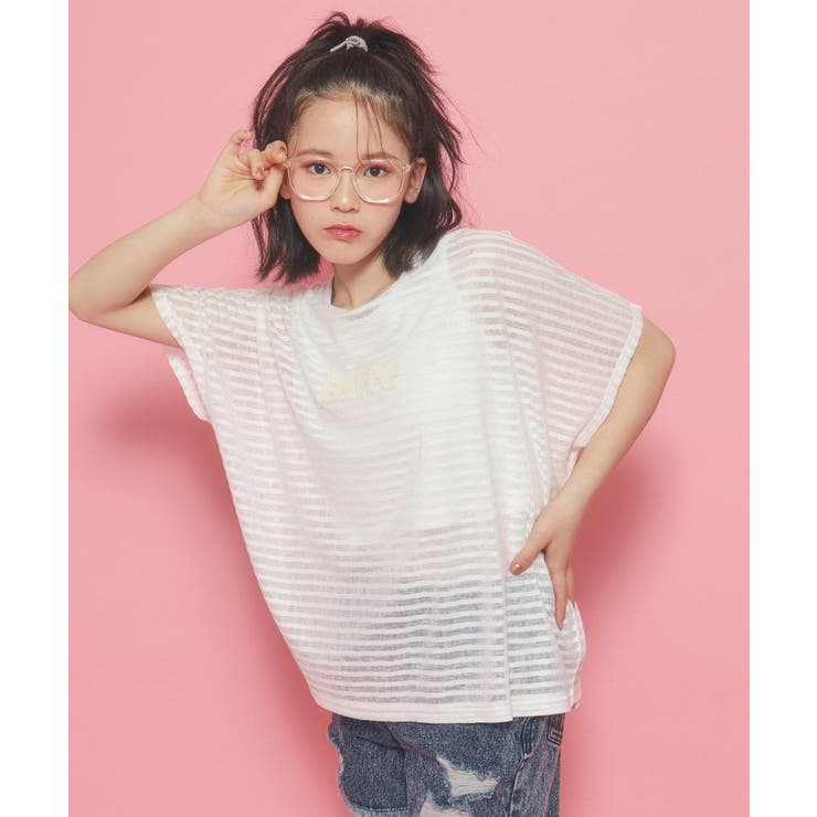 メル19034★新品 ピンクラテ★シアーTシャツコ－デセット 130 メル19034様専用☆新品 ピンクラテ☆シアーTシャツコ－デセット