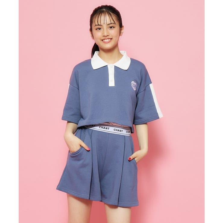 2点SET/スクールコーデ】大人気！衿付きポロセットアップ [品番：WRDW0201125]｜PINK-latte（ピンクラテ）のキッズファッション通販｜SHOPLIST（ショップリスト）