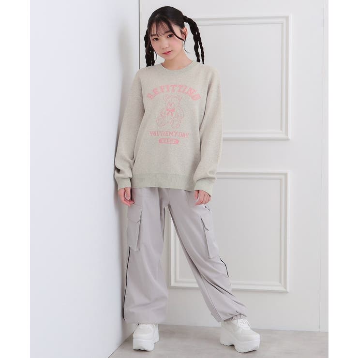 コットンジャカードくまプルオーバー | PINK-latte | 詳細画像16 