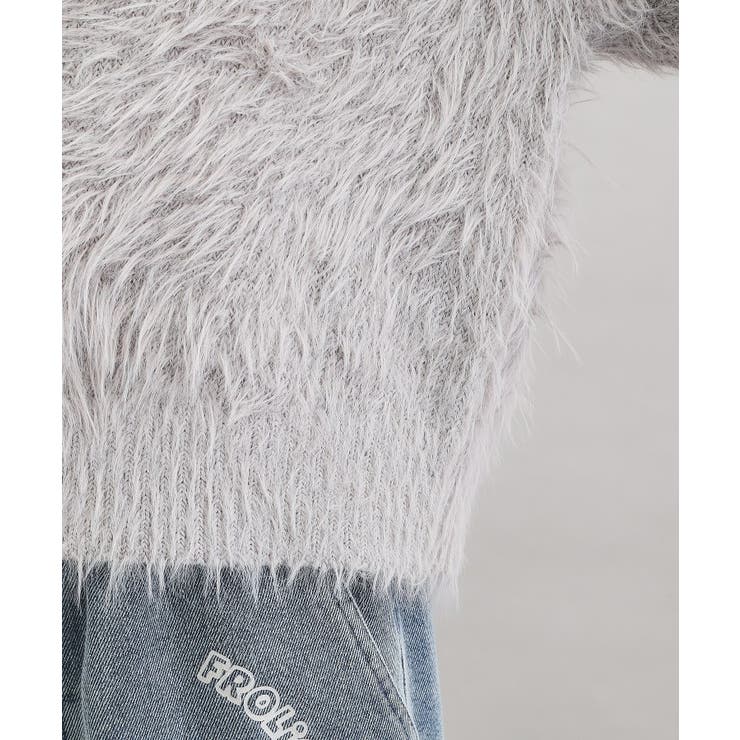 ウォッシャブルロゴシャギーニットカーディガン | PINK-latte | 詳細画像6 