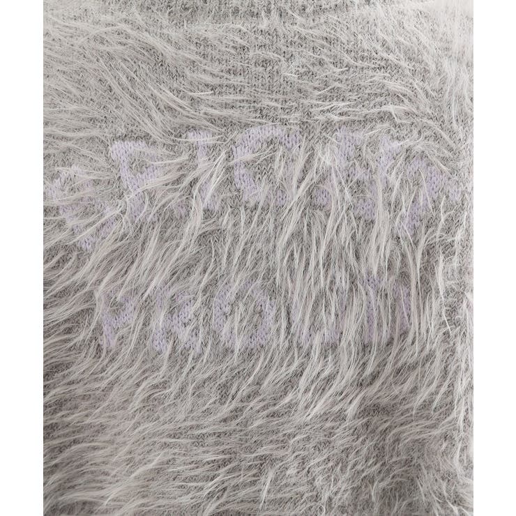 ウォッシャブルロゴシャギーニットカーディガン | PINK-latte | 詳細画像7 