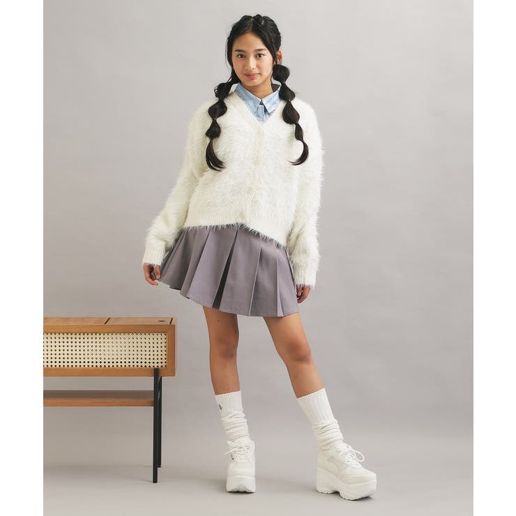 ウォッシャブルロゴシャギーニットカーディガン | PINK-latte | 詳細画像9 