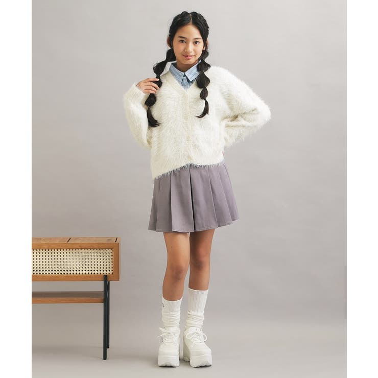 ウォッシャブルロゴシャギーニットカーディガン | PINK-latte | 詳細画像10 