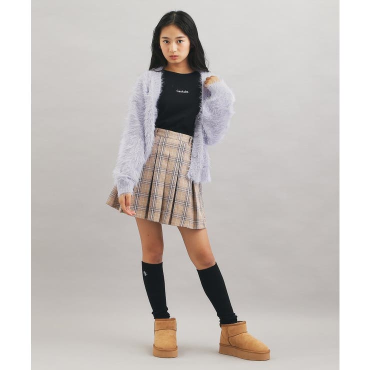 ウォッシャブルロゴシャギーニットカーディガン | PINK-latte | 詳細画像18 