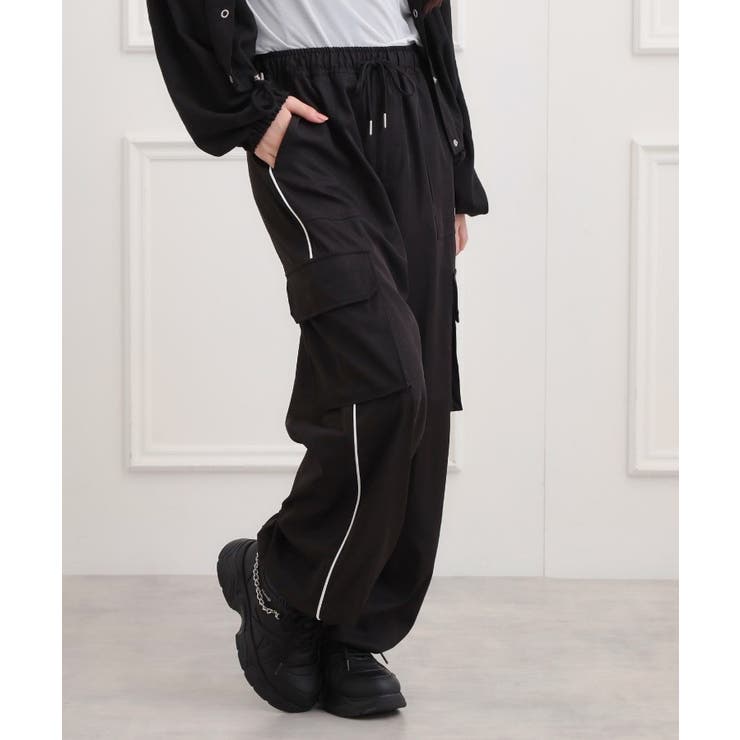 ベーシックパイピングカーゴパンツ | PINK-latte | 詳細画像14 