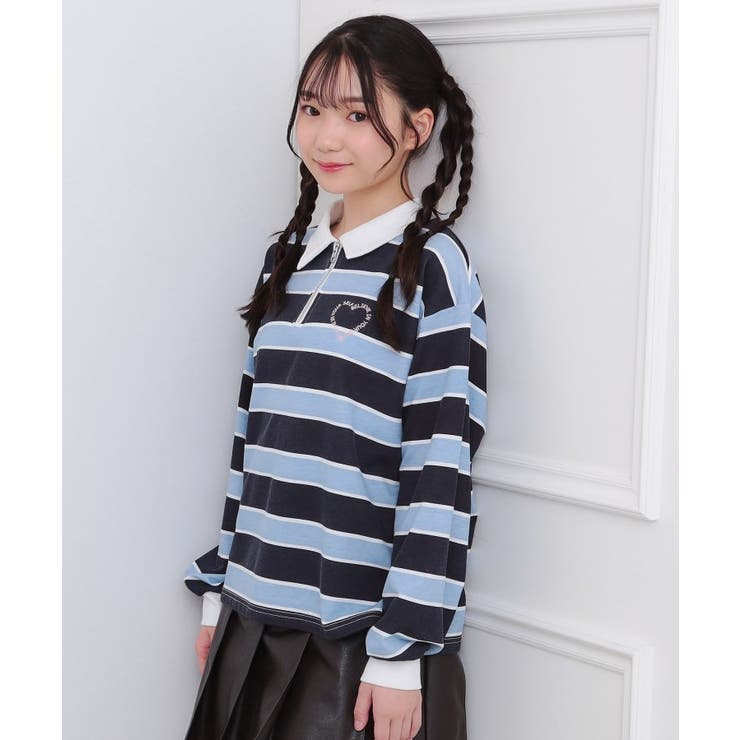 衿付きビッグラガーシャツ | PINK-latte | 詳細画像15 