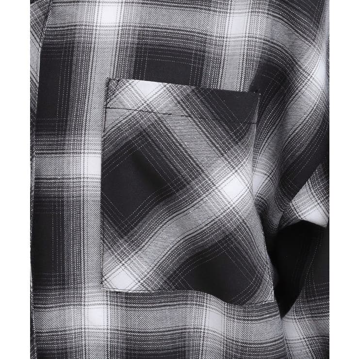 ルーズチェックシャツ＋ロンT | PINK-latte | 詳細画像6 