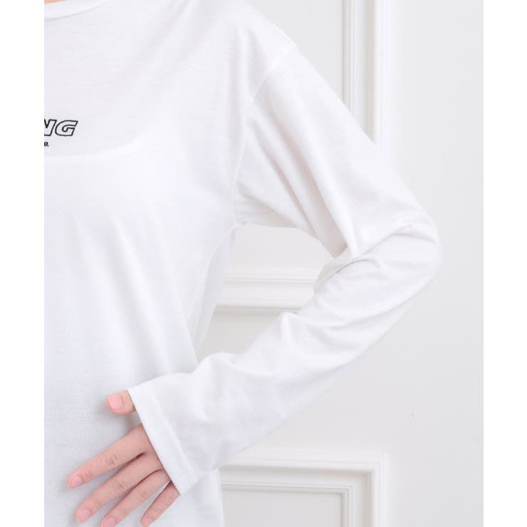 ルーズチェックシャツ＋ロンT | PINK-latte | 詳細画像15 