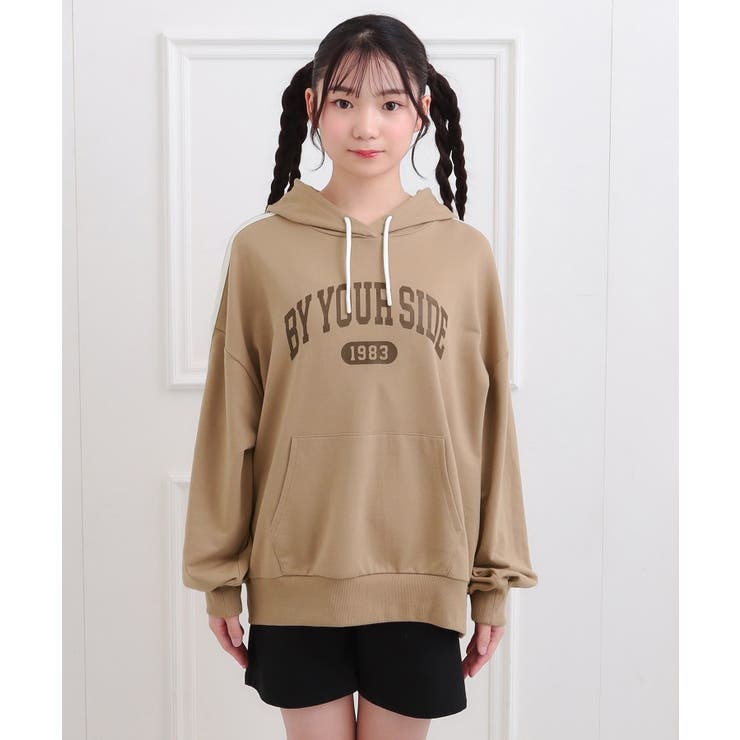 袖ラインパーカ＋ショートパンツセット | PINK-latte | 詳細画像2 