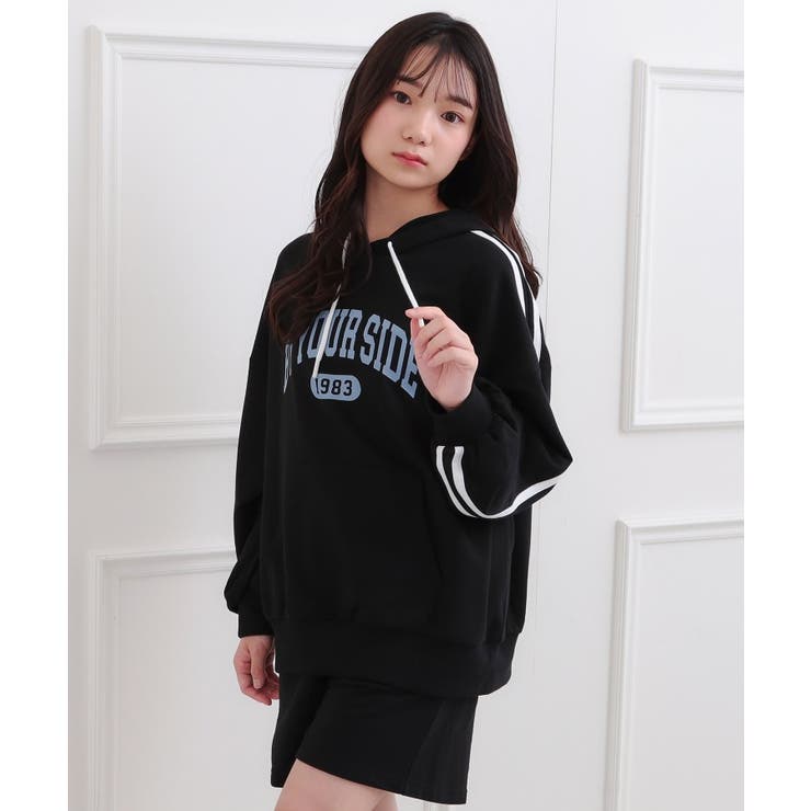 袖ラインパーカ＋ショートパンツセット | PINK-latte | 詳細画像21 