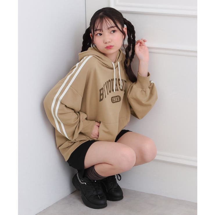 袖ラインパーカ＋ショートパンツセット | PINK-latte | 詳細画像28 