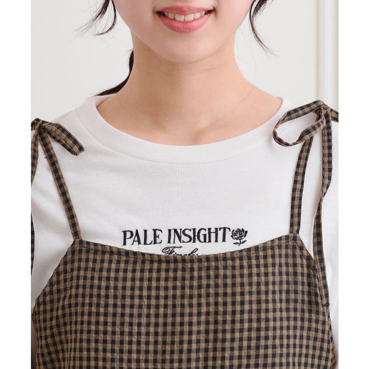 ギンガムキャミワンピ＋ロンTセット | PINK-latte | 詳細画像5 