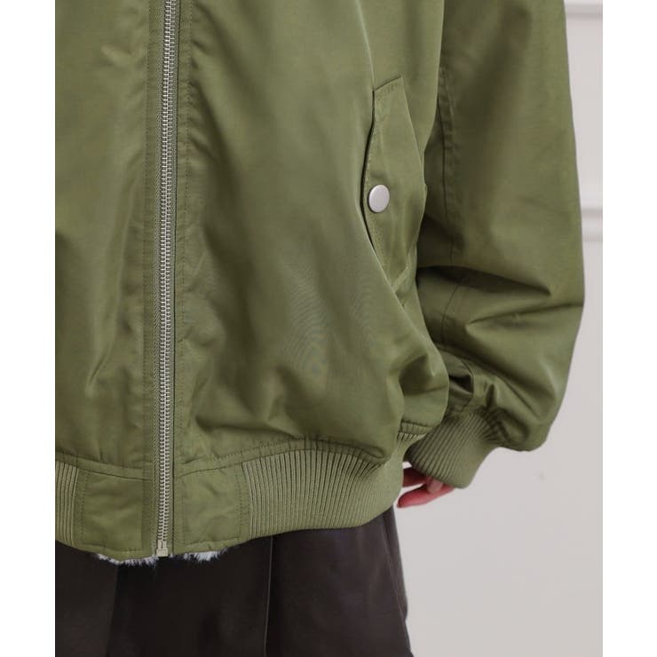 リバーシブルフェイクファーブルゾン | PINK-latte | 詳細画像7 