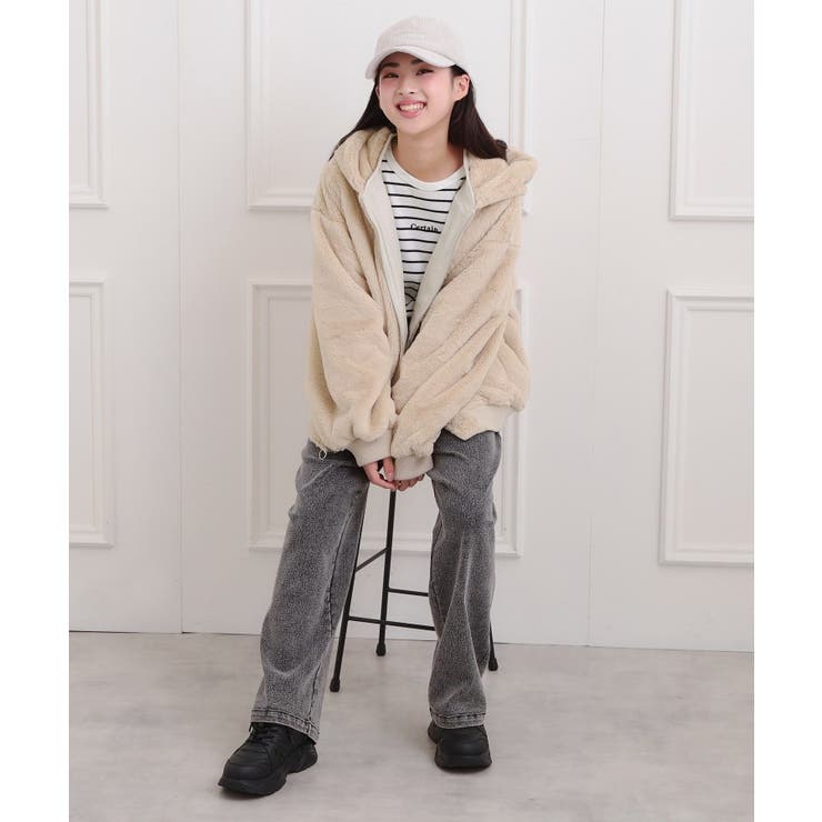 リバーシブルフェイクファーブルゾン | PINK-latte | 詳細画像15 