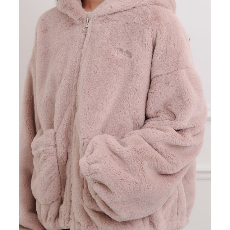 耳付きフェイクファーブルゾン | PINK-latte | 詳細画像7 