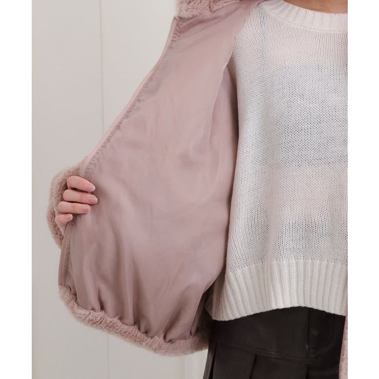 耳付きフェイクファーブルゾン | PINK-latte | 詳細画像10 