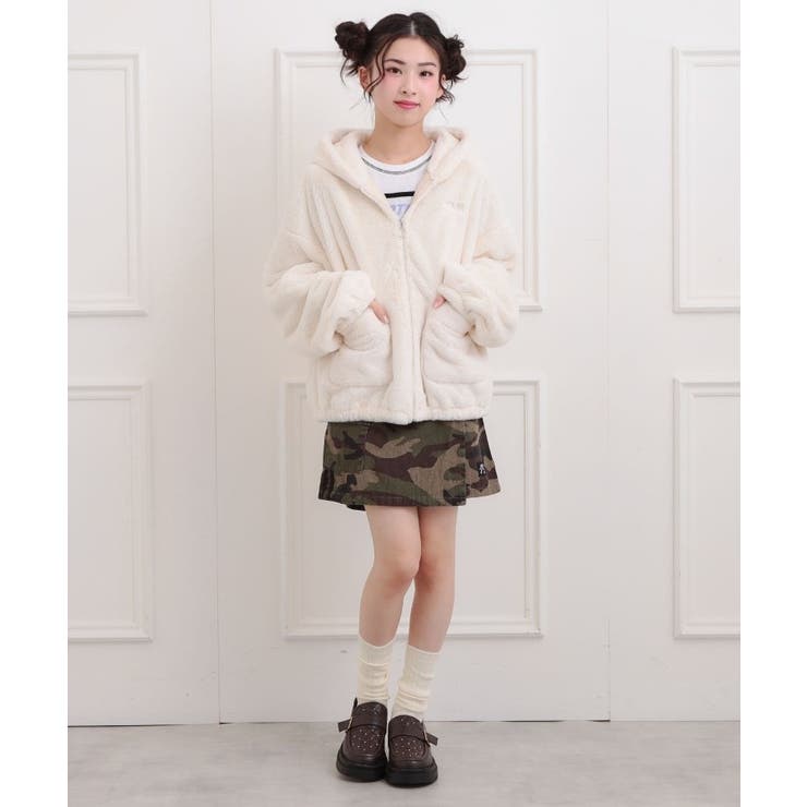 耳付きフェイクファーブルゾン | PINK-latte | 詳細画像13 