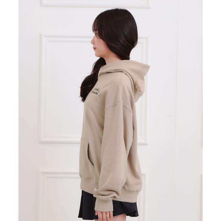 くま耳チュニックパーカー | PINK-latte | 詳細画像2 