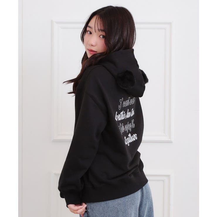 くま耳チュニックパーカー | PINK-latte | 詳細画像13 