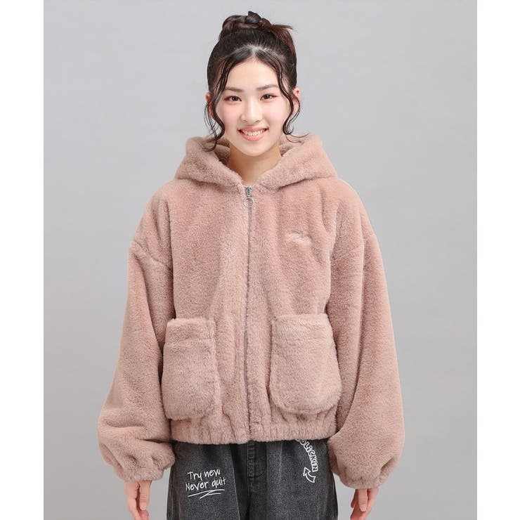 耳付きフェイクファーブルゾン | PINK-latte | 詳細画像1 