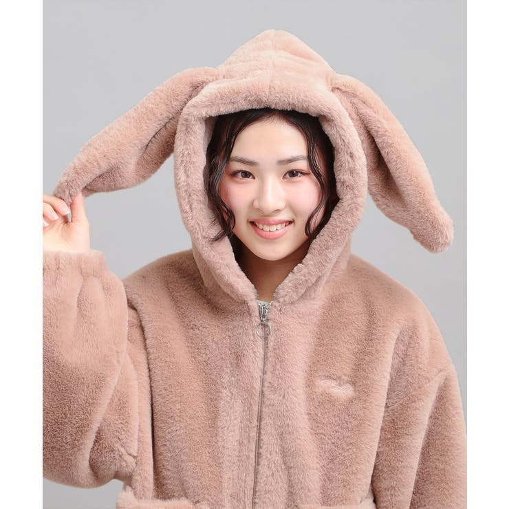 耳付きフェイクファーブルゾン | PINK-latte | 詳細画像9 