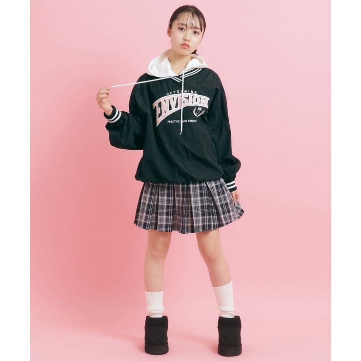 フード付きコットンパーカー[品番：WRDW0213365]｜PINK-latte（ピンクラテ ）のキッズファッション通販｜SHOPLIST（ショップリスト）