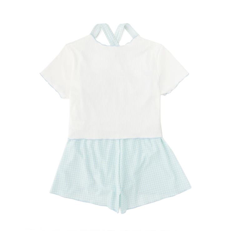 リブT付ギンガムチェックワンピース | PINK-latte | 詳細画像4 