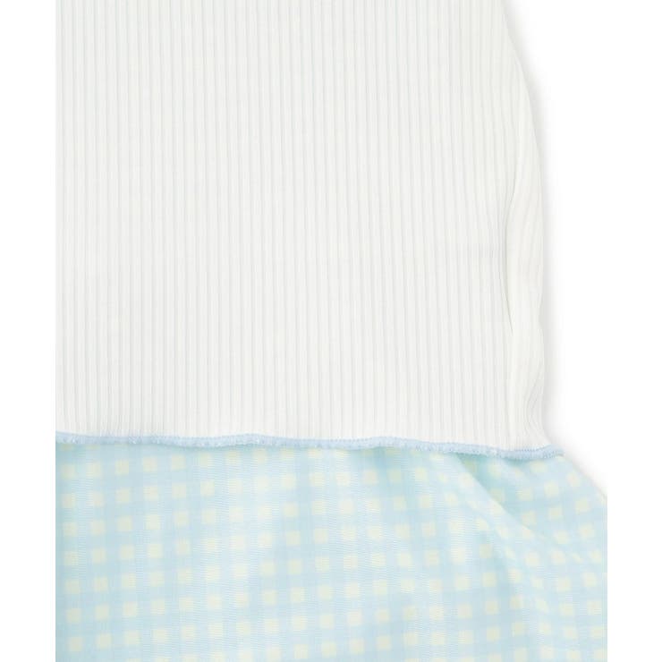 リブT付ギンガムチェックワンピース | PINK-latte | 詳細画像8 