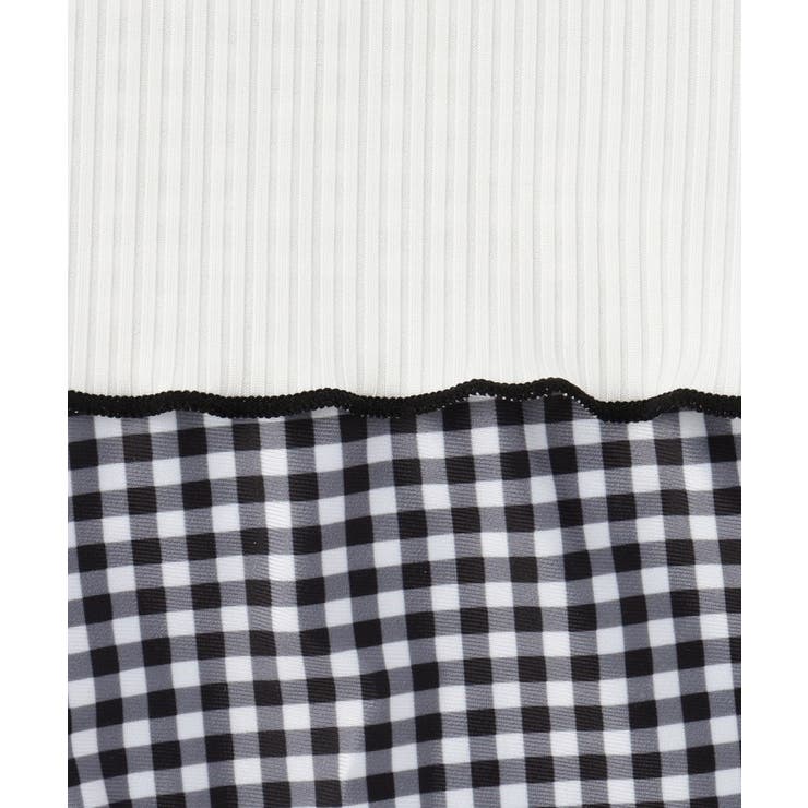 リブT付ギンガムチェックワンピース | PINK-latte | 詳細画像13 