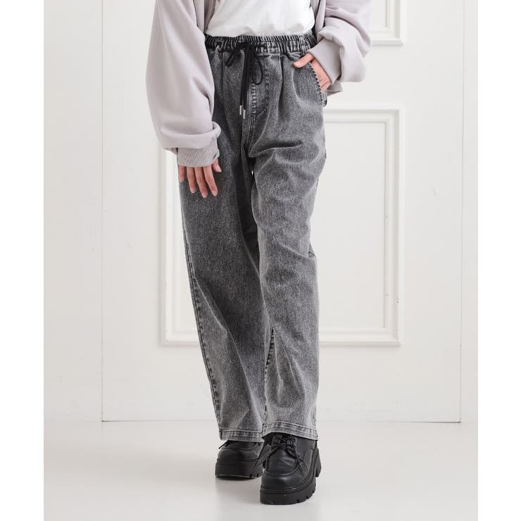 イージーロングパンツ[品番：WRDW0215170]｜PINK-latte