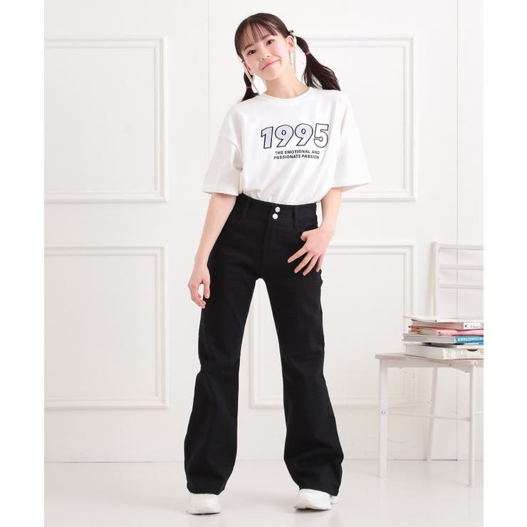 セミフレアデニムパンツ | PINK-latte | 詳細画像10 