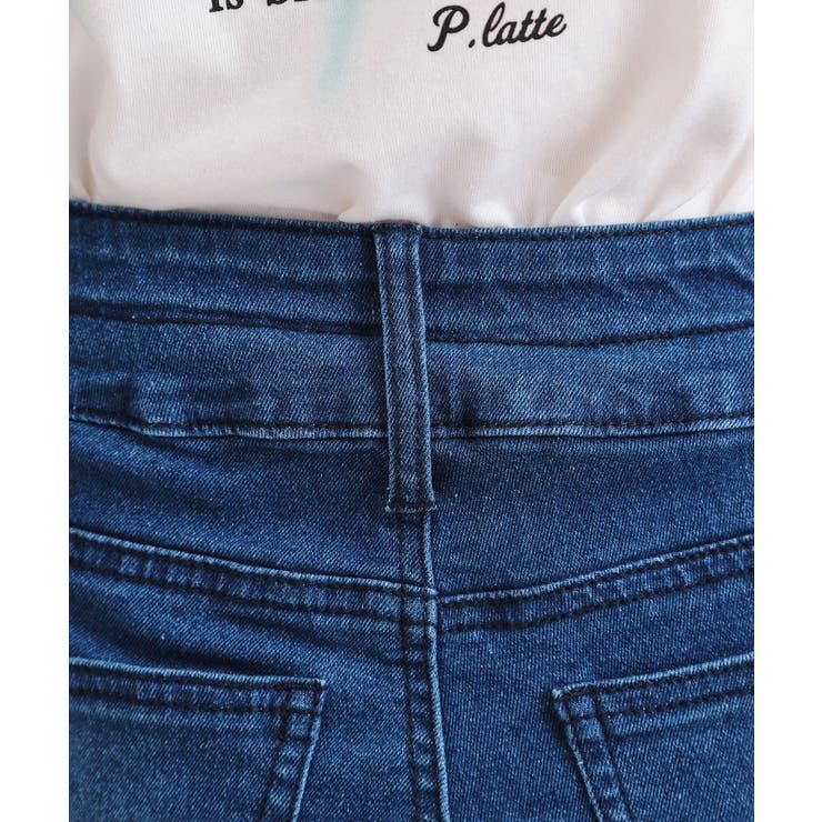 セミフレアデニムパンツ | PINK-latte | 詳細画像6 