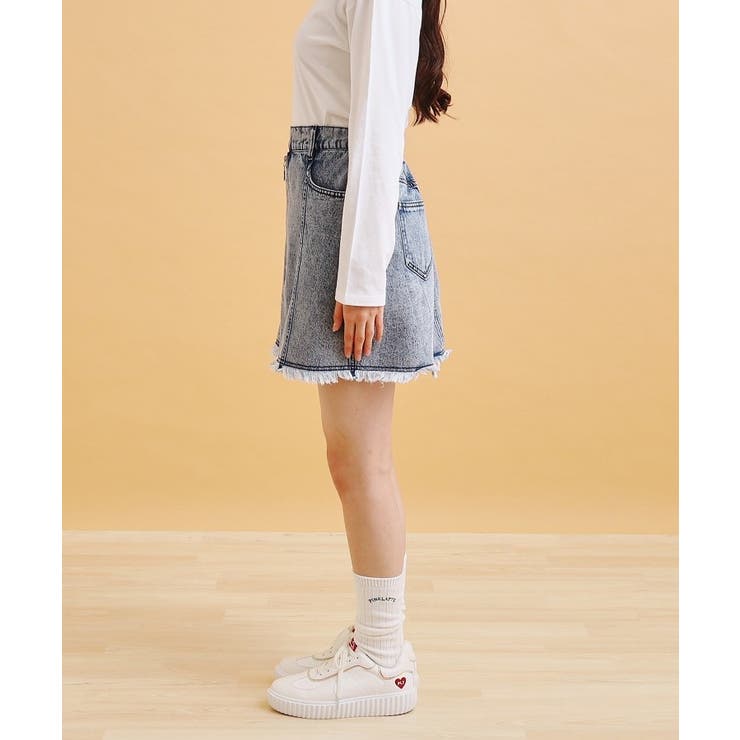 リングジップ台形スカート | PINK-latte | 詳細画像2 